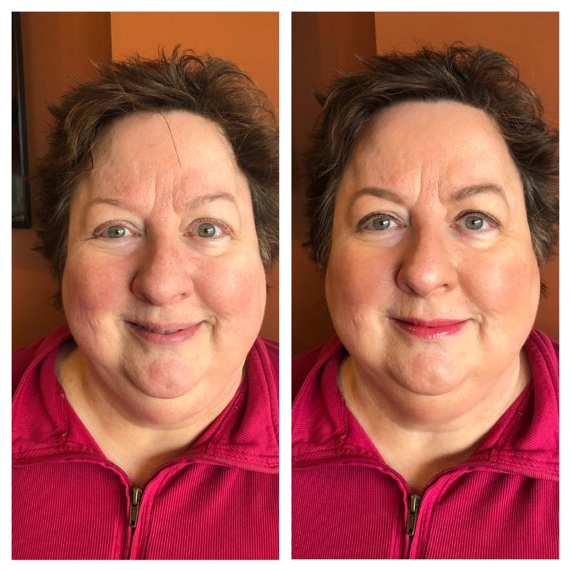 TIM Makeup Before and After