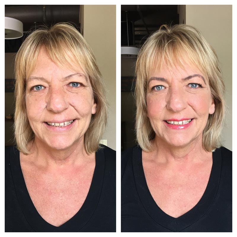 TIM Makeup Before and After