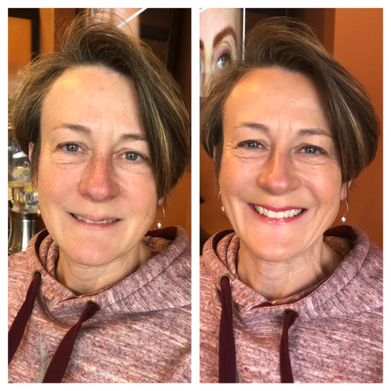 TIM Makeup Before and After