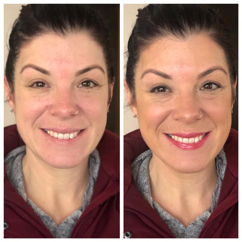 TIM Makeup Before and After