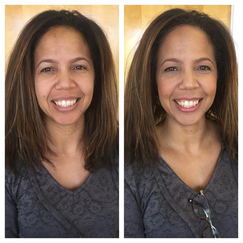 TIM Makeup Before and After